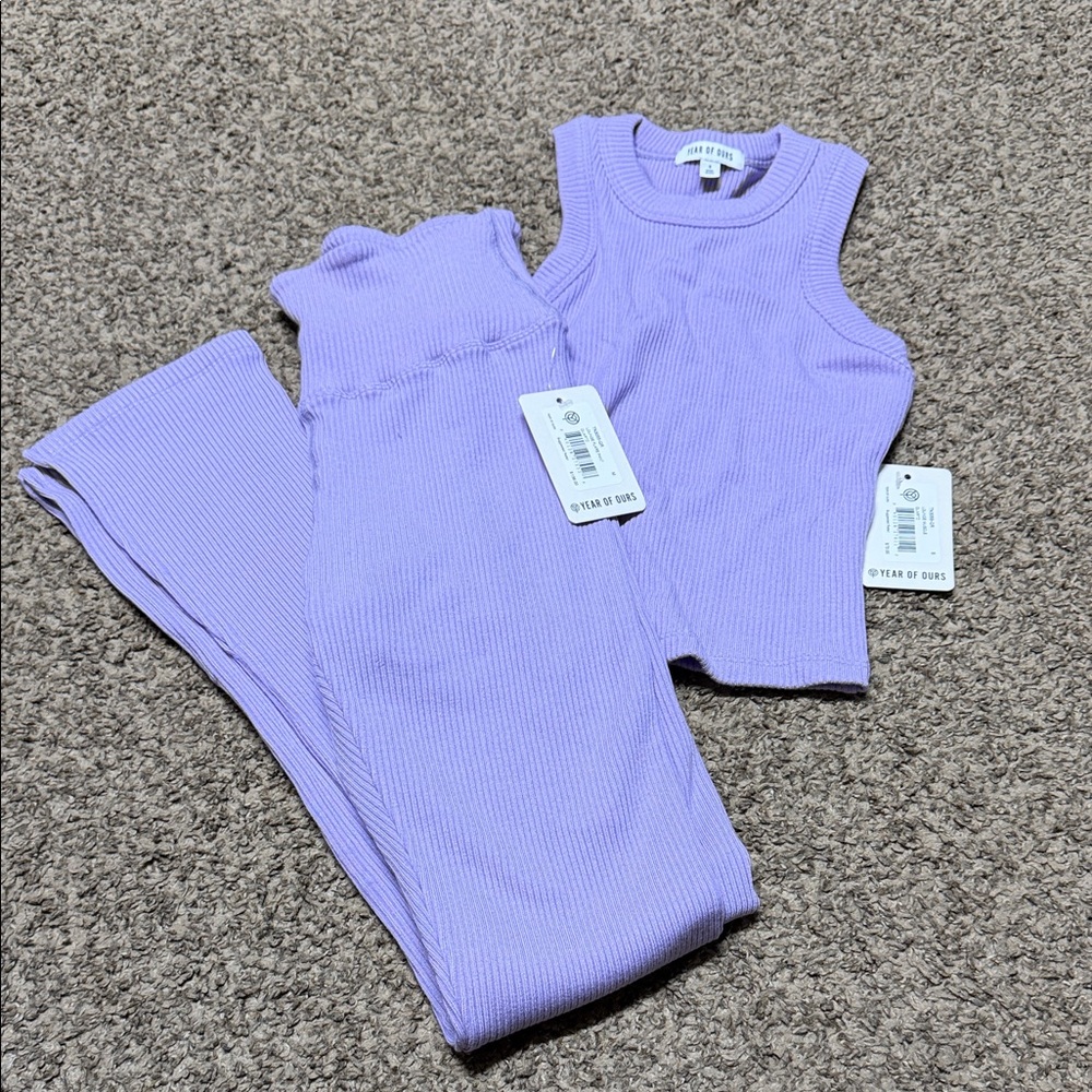Year of Ours Lavender Lounge Flare Pants
